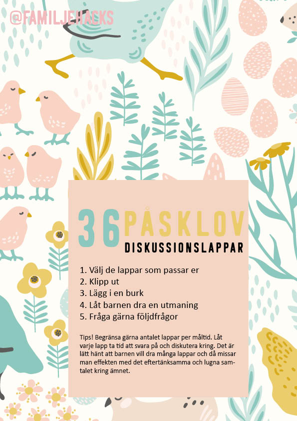 Diskussionslappar💥Storpack!💥 över 500 st (PDF-format)