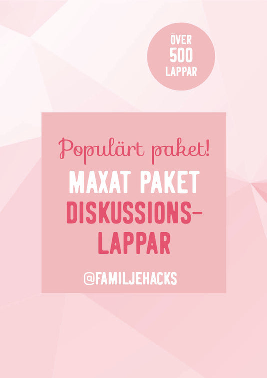 Diskussionslappar💥Storpack!💥 över 500 st (PDF-format)