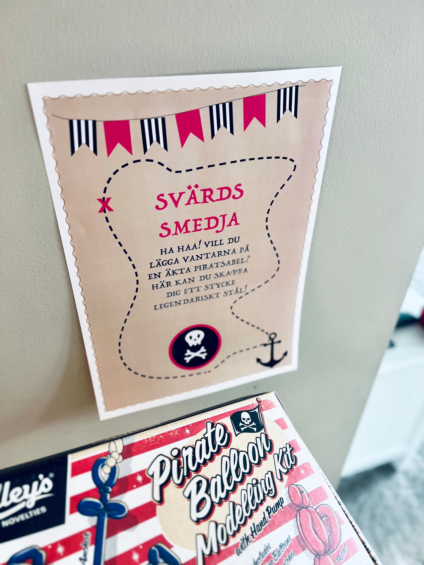 Prints för temakalas: Piratparty