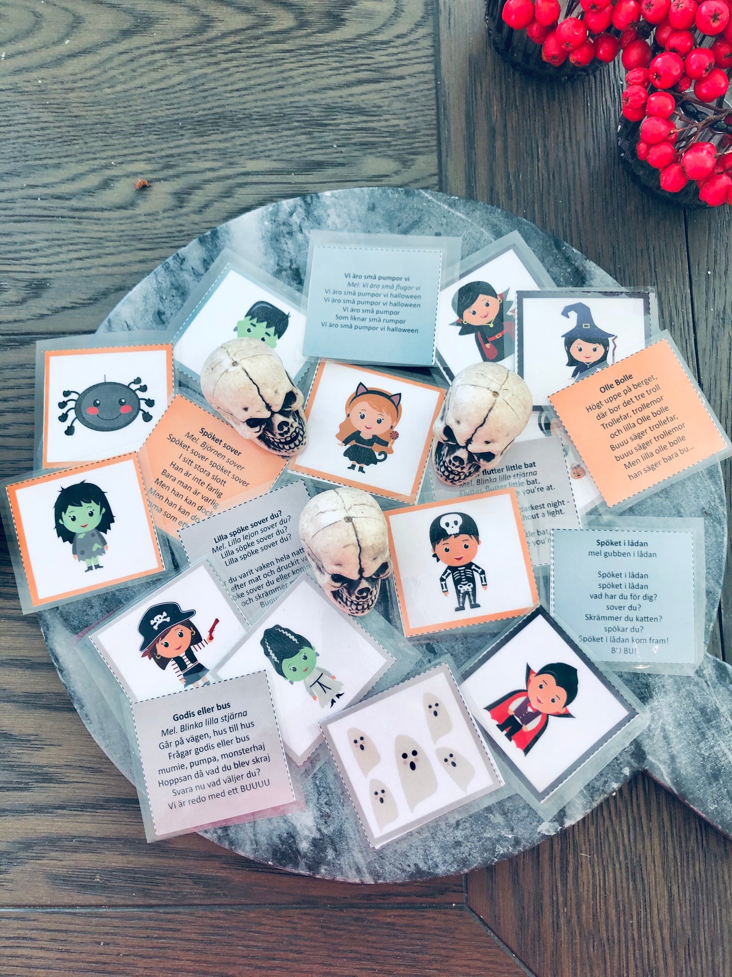 Sångkort med tema: Halloween