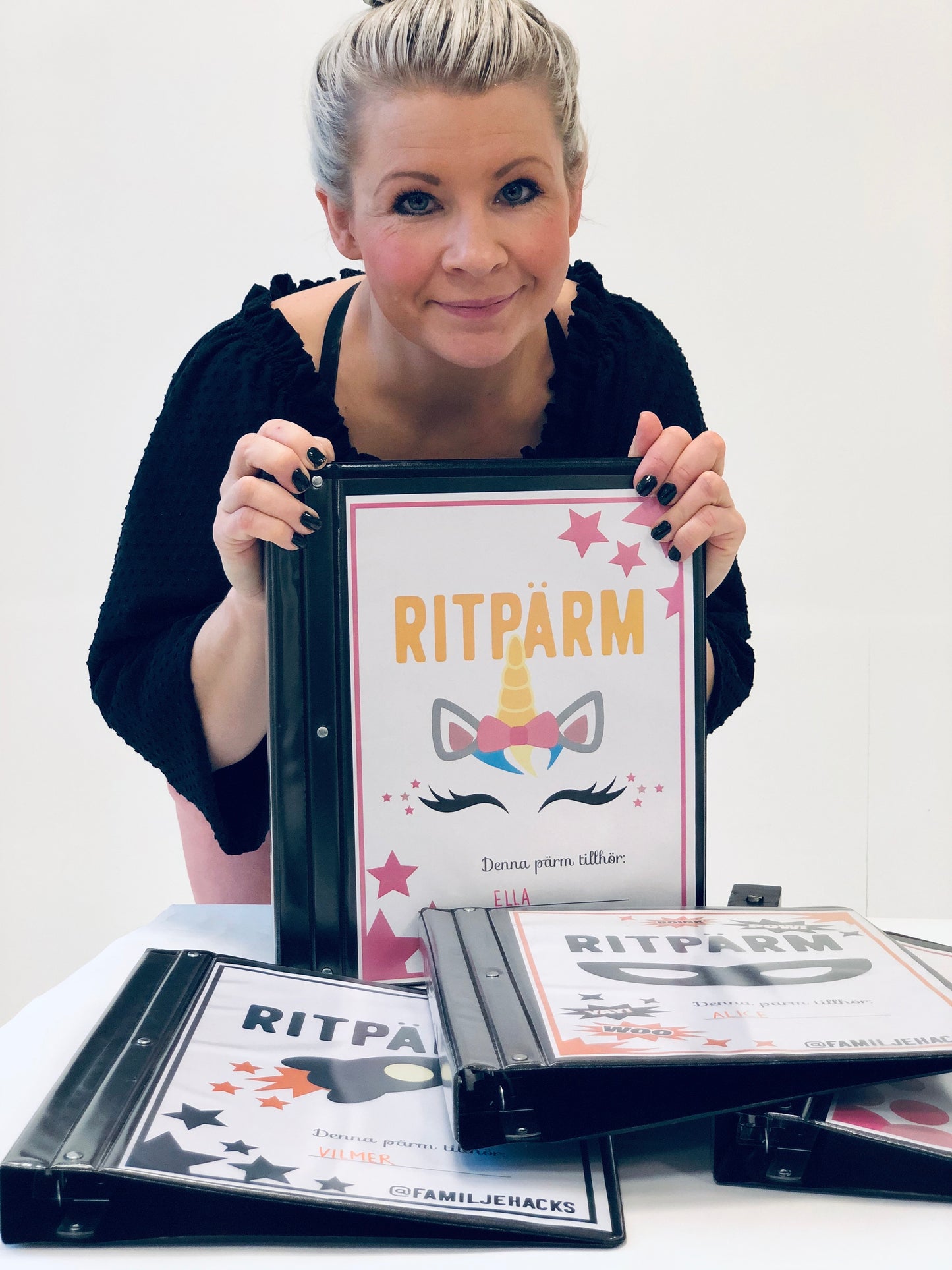 Pärmomslag för ritpärm 4 st