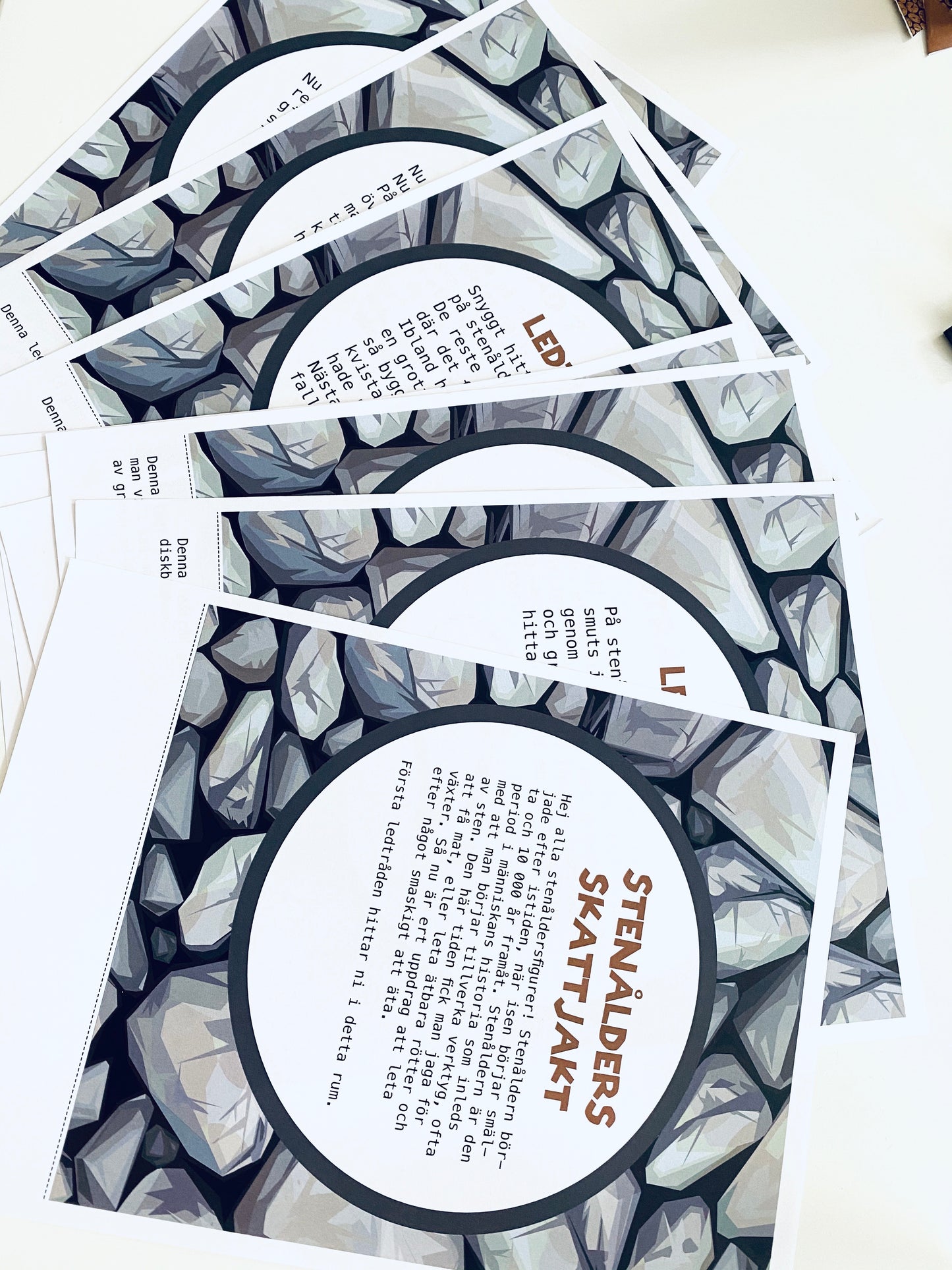 Prints för temakalas: Stenåldern (PDF-format)