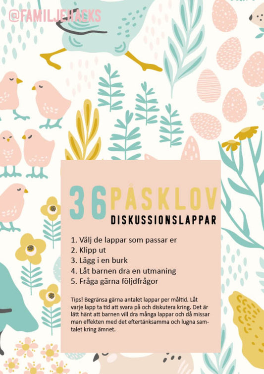 Diskussionslappar: Påsk