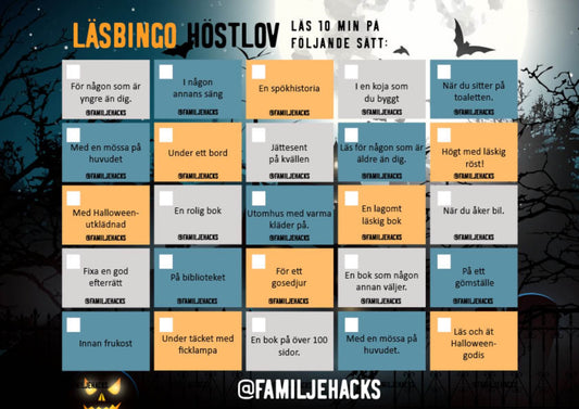 Läsbingo: Halloween