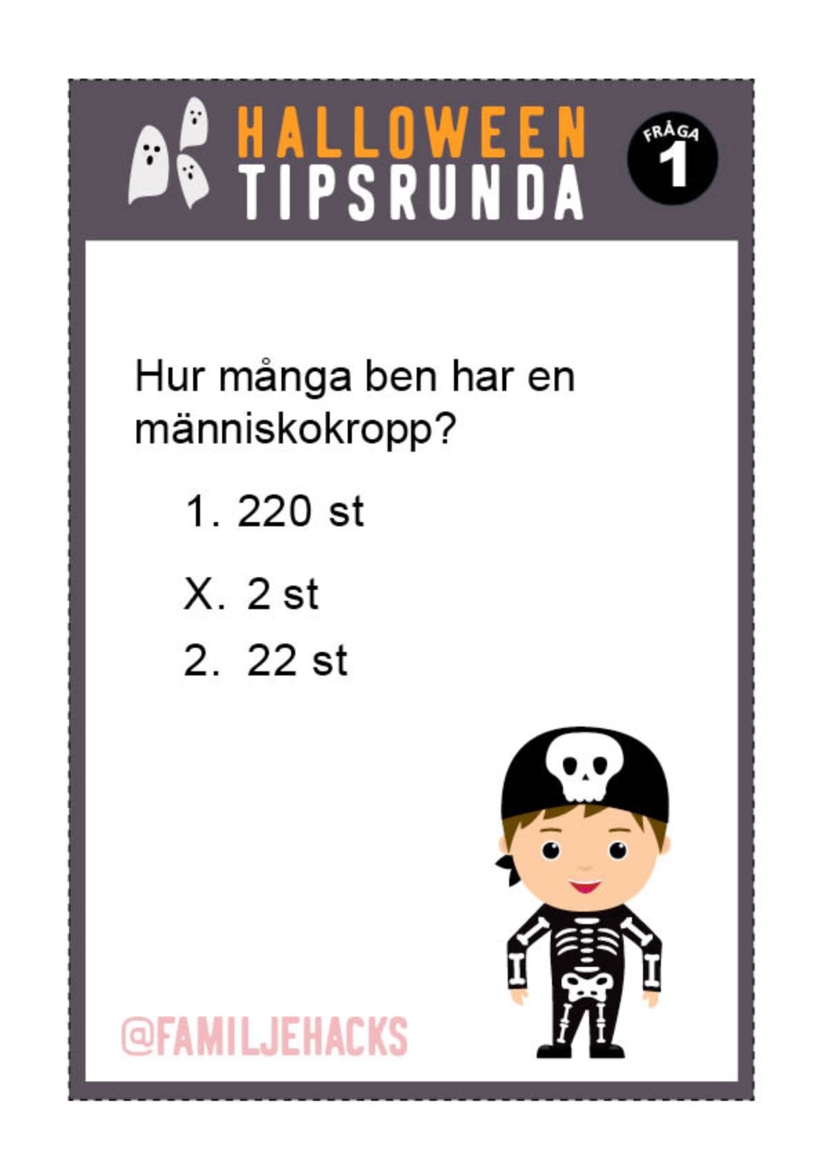 Tipsrunda med tema: Halloween