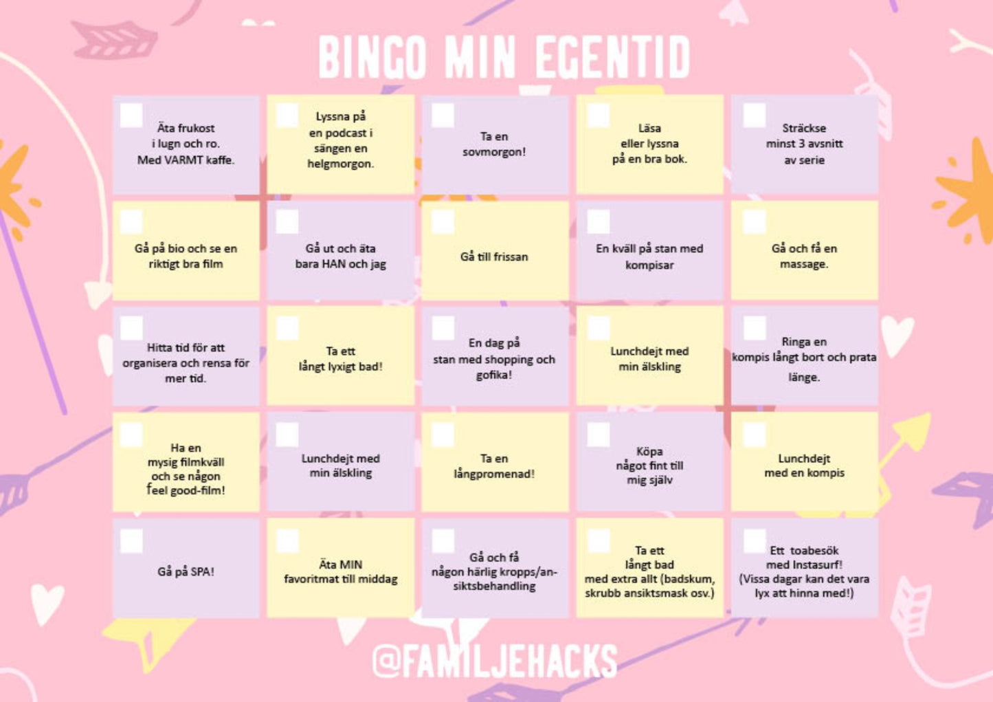 Bingo: Egentid