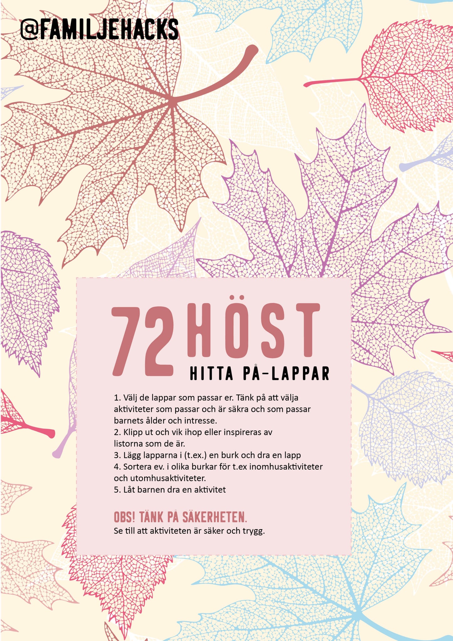 Hitta på-lappar: Höst