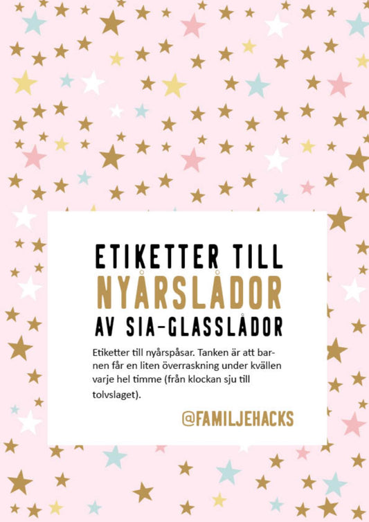 Prints till Nyårslådor av SIA-glasspaket