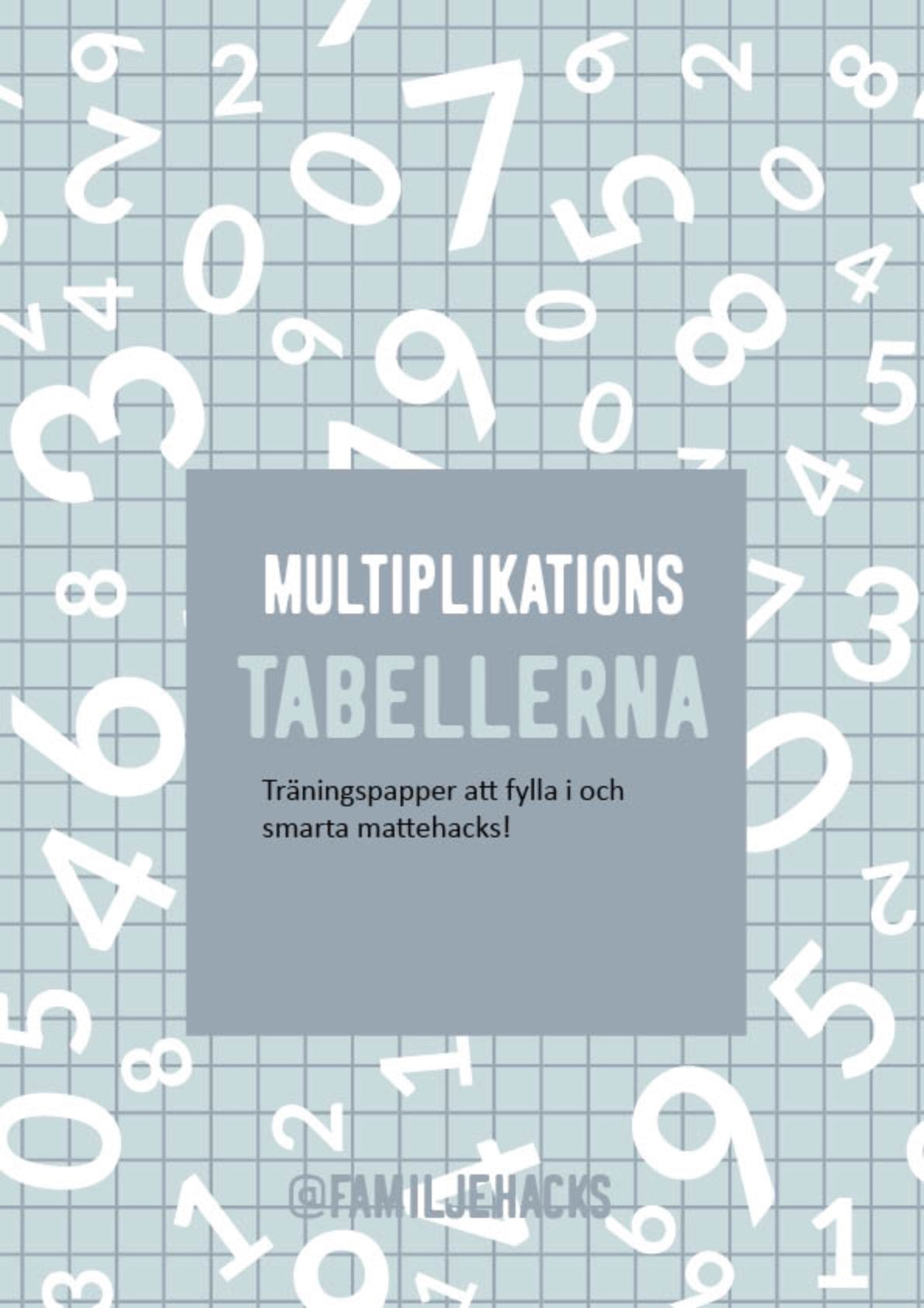 Multiplikationstabellen - träningshjälp