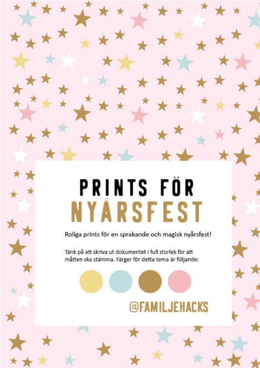 Prints för temafest: Nyår!