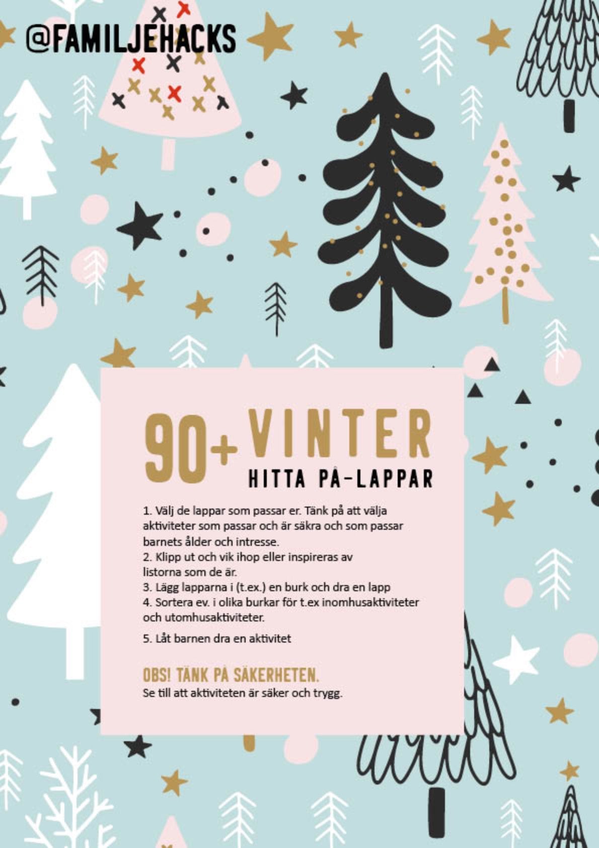 Hitta på-lappar: Vinter & jul